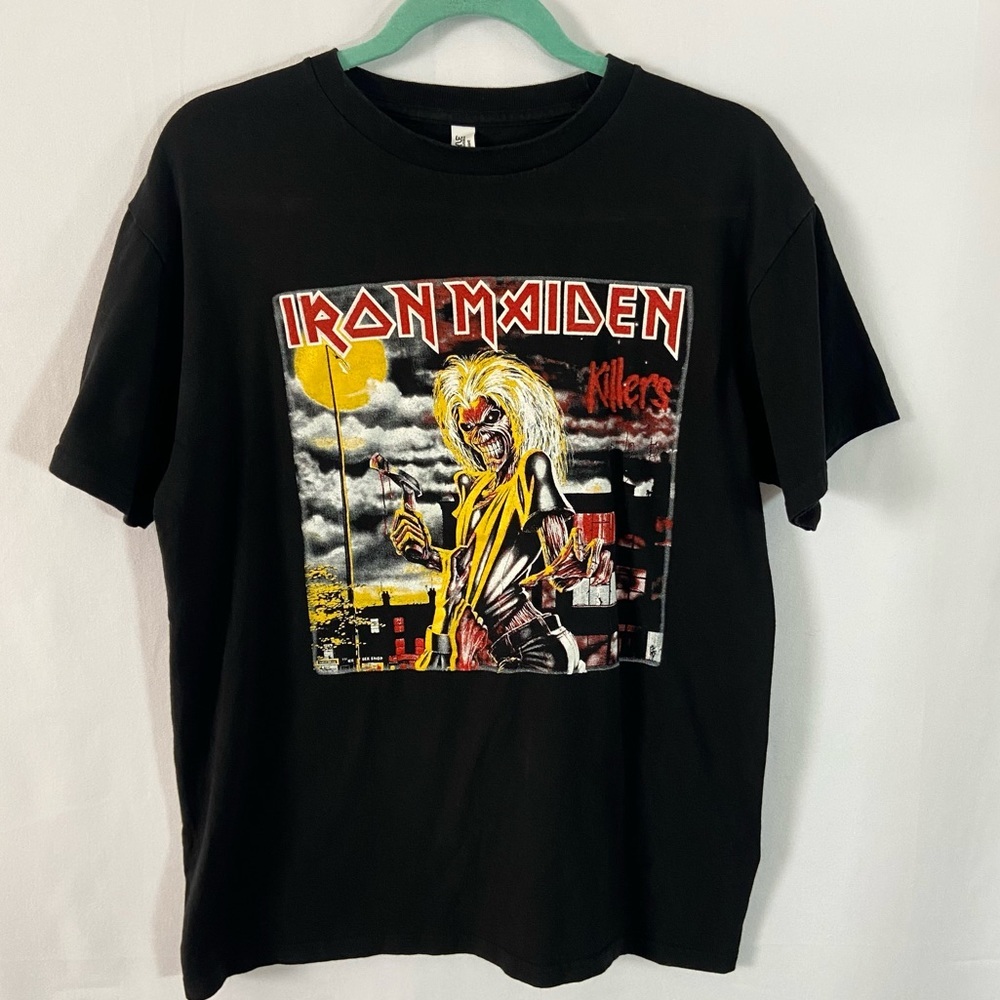 Vintage Y2K Iron Maiden killers T-shirt band tee graphic black